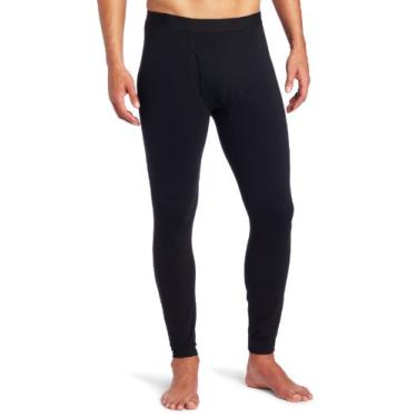 Imagem de Columbia Roupa esportiva masculina de camada de base justa com braguilha (grande, preto)