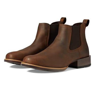 Imagem de ARIAT Bota unissex infantil Booker Ultra Round Toe Western, Marrom envelhecido, 12 Wide Big Kid