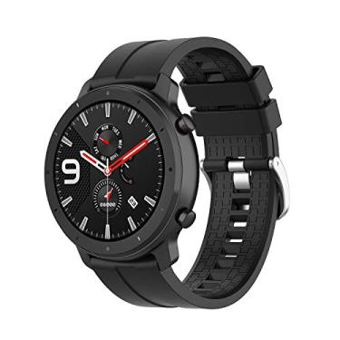Imagem de Pulseiras NSmart compatíveis com Amazfit GTR 47MM / GTR 2 / GTR 2e / GTR 3 / GTR 4 (Preto Hw)