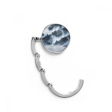 Imagem de Forestry Fog Nature Scenery Science Gancho de mesa com fecho decorativo dobrável