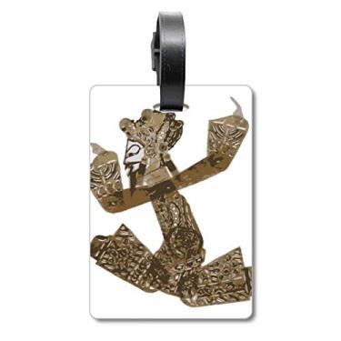 Imagem de Tradicional Shadow Play Pintura Decorativa Bolsa de Mala Etiqueta Cartão de Bagagem Scutcheon Etiqueta