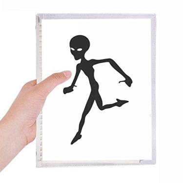 Imagem de Caderno Alien para Corrida Universo e Alienígena Diário de Folhas Soltas Recarregável Diário Papelaria