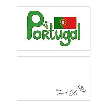 Imagem de Bandeira nacional de Portugal padrão verde cartão de agradecimento aniversário aniversário comemoração casamento agradecimento