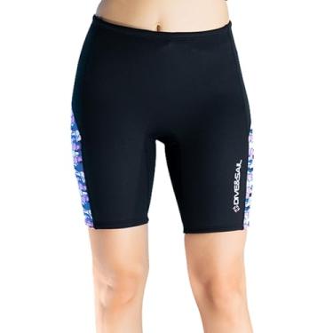 Imagem de Skyone Calça de neoprene masculina e feminina, shorts de 2 mm, calça de natação para mergulho, roupa molhada, leggings para manter quente e proteção solar para hidroginástica, surfe, snorkeling