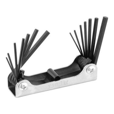 Imagem de Jogo de Chave Allen 1,5-6mm e 1/16''-1/4'' Aço CRV 14 Peças Vonder - 0