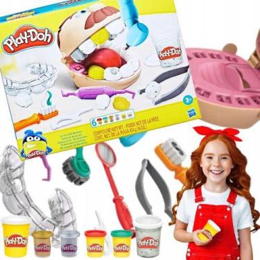 Imagem de Play-doh Brincando De Dentista F1259 Hasbro Kit Massinha, Dentista