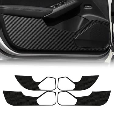 Imagem de FormiPow Protetores de porta de carro para Honda Civic 2022-2025, protetores de porta de couro contra arranhões, sujeira e pegadas, antiderrapante e almofada de chute para acessórios Honda Civic (4