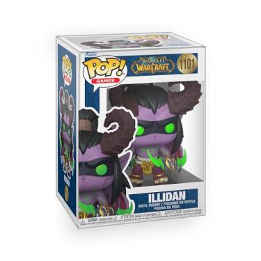 Imagem de Epic Collectibles Pop Games: World of Warcraft - Illidan com boneco de vinil Warglaive of Azzinoth incluído com protetor de caixa compatível com Funko