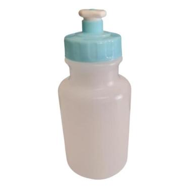 Imagem de Kit 10 Mini Garrafas Squeeze 300ml Plástico Transparente - Deposito Es