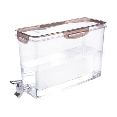 Imagem de Reservatório Dispenser Geladeira, 5,85l Suqueira Plastica com Tampa para Geladeira