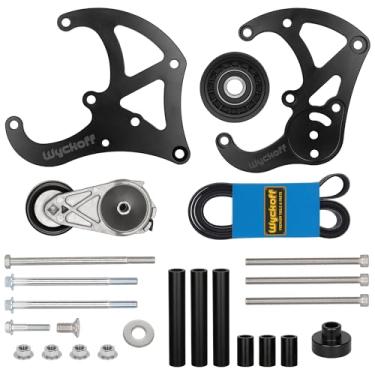 Imagem de Wyckoff LS Truck R4 A/C Kit de suporte de compressor de ar condicionado SUV LSX AC (LS3 Camaro), motores compatíveis LS1 LS3 LS2 LQ4 LQ9 LS6 L92 L99 L33 LR4
