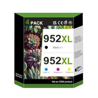 Imagem de GoToners Pacote de substituição de cartuchos de tinta compatíveis com 952XL para HP 952 XL Use para Officejet Pro 8710 8720 7740 8210 8740 8715 7720 8725 8730 (pacote com 4)