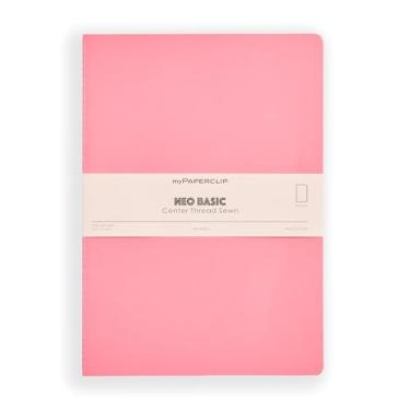 Imagem de myPAPERCLIP Caderno liso NeoBasic A4 | 160 páginas, 80 GSM, capa macia 250 GSM, A4 (21 x 29,7 cm) | Rosa