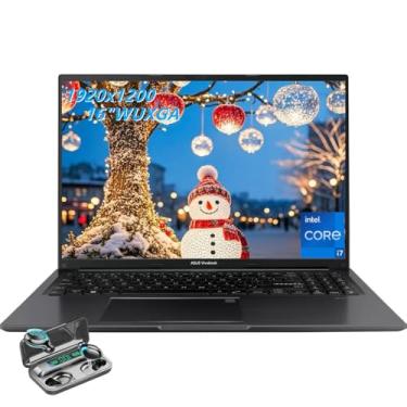Imagem de ASUS Notebook Vivobook 16, tela WUXGA IPS de 16 polegadas (1920 x 1200), Intel i7-1355U, 10 núcleos, RAM DDR4 de 16 GB, SSD PCIe de 1 TB, BK, preto, gráficos Intel Iris Xe, Windows 11 Home, TWE fones