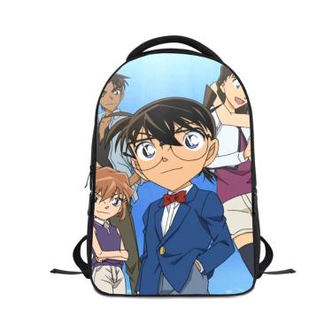 Imagem de Mochila escolar Detectives Conans Anime Saco escolar 24x12x30cm