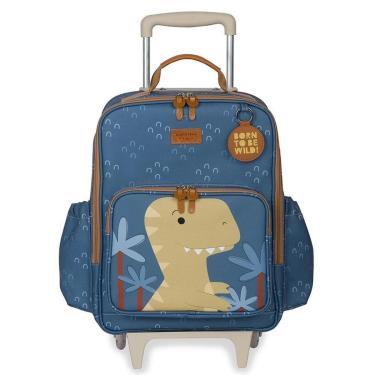 Imagem de Mochila de Rodinhas MasterBag Dinossauro Azul-Unissex