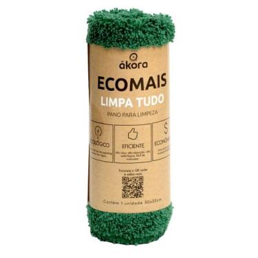 Imagem de Pano Ecomais Limpa Tudo Verde Escuro Ákora