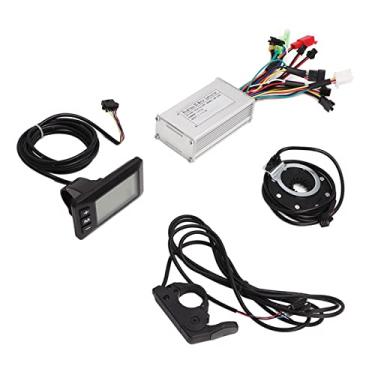 Imagem de Akozon Kit de Controlador de Motor de Bicicleta Elétrica Com Medidor LCD, Acelerador de Polegar e Conjunto PAS para Motores Sem Escova 24V 36V 48V - Controlador de Onda Senoidal para Bicicletas