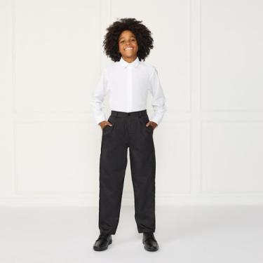 Imagem de Camisa Infantil Branca + Calça Social Oxford Festa Casamento - JL Kids