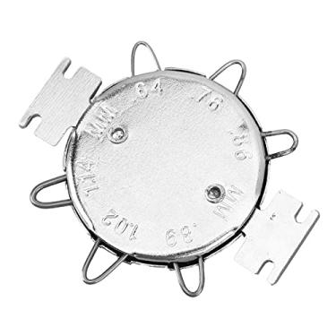 Imagem de Naroote Ferramenta de Ajuste de Lacuna de Vela de Ignição, Medidor de Vela de Ignição de Alumínio Cromado de Alta Resistência para Acessórios de Motocicleta (Prata)