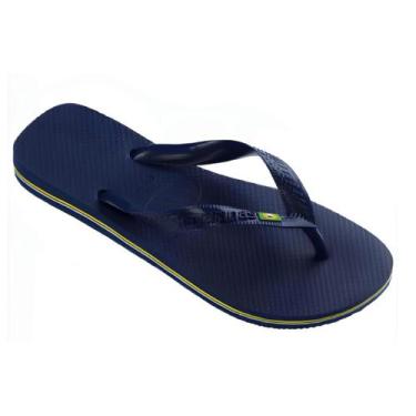 Imagem de Chinelo Masculino Havaianas Brasil, Azul, 41/42
