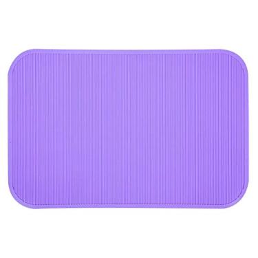 Imagem de Pet Grooming Tapete de mesa Anti Slip Cat Dog Almofada de borracha impermeável Pet Bath Mat Pet Grooming Table Attachment (roxo)