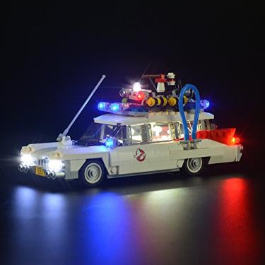 Imagem de GEAMENT LED Light Kit for Ghostbusters ecto 1 - USB Lighting Set Compatible with Lego 21108 Car Building Bricks Model (Lego Set Not Included)