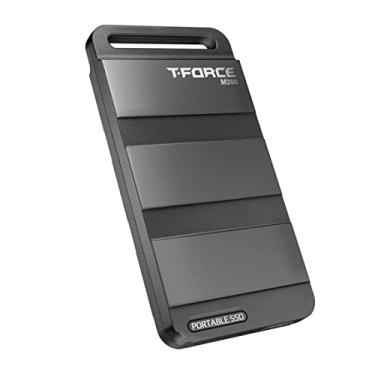 Imagem de SSD externo portátil TEAMGROUP T8FED9001T0C102 T-Force M200 1 TB, 2 USB 3.2 de 2ª geração tipo-C, leitura/gravação de 2.000 MB/s compatível com PS5, Xbox e Chrome OS
