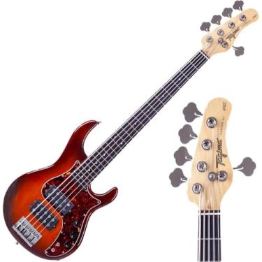 Imagem de CONTRABAIXO PASSIVO TAGIMA BRASIL FUSION H2 5 CORDAS SUNBURST COM ESCALA ESCURA