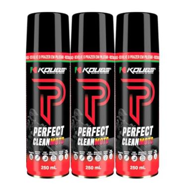 Imagem de Kit Perfect Clean Moto 250ml Limpa Bico KOUBE 3 Unidades