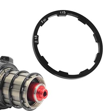 Imagem de VGEBY Junta de volante de bicicleta, 2,18 mm com ranhura para cubo de volante de bicicleta espaçador inferior arruela do eixo para reparo do volante de estrada 11 velocidades