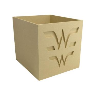Imagem de Caixa Organizador 3D Modelo Mulher 30x26x25 Mdf 6mm Madeira  - Atacadã
