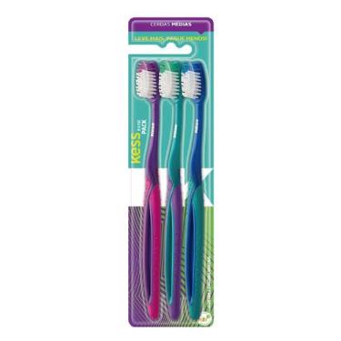 Imagem de Escova Dental Basic Pus Pack Com 3 - Kess