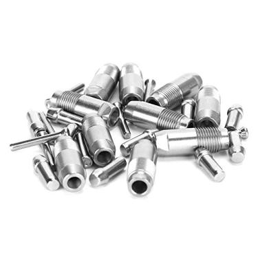 Imagem de 10 pces bebedor automático do bocal da água da galinha, bebedor do bocal da água da galinha de aço inoxidável, bocal bebendo para a galinha