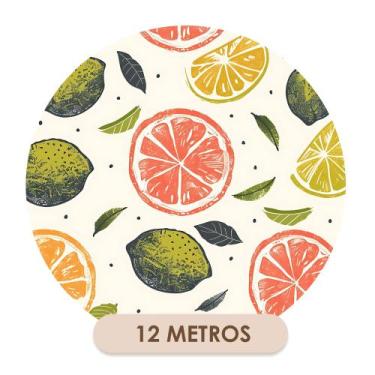 Imagem de Papel de Parede Adesivo Lavável para Cozinha e Área Gourmet Laranja Li