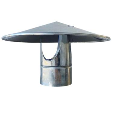 Imagem de Chapéu Chinês Galvanizado 100mm Para Chaminé, Fogão a Lenha E Churrasq