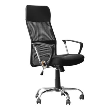Imagem de Cadeira para Escritório Presidente W-58B Ergonômica com Tela Mesh, Ajuste de Altura e Encosto Reclinável, Suporte até 120kg - Home Gourmet