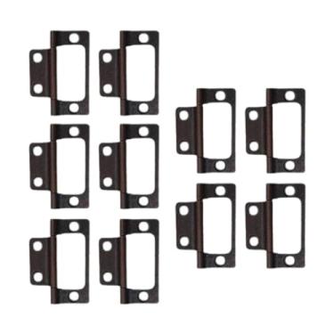 Imagem de Ioensy 10x Dobradiças de porta giratórias de ferro premium, acessórios de ferragens para portas resistentes para móveis, armários domésticos, portas de, Vermelho Antigo