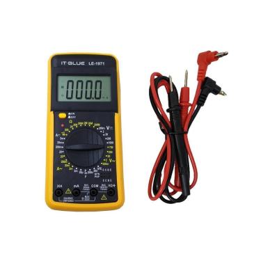 Imagem de Multímetro Digital Profissional Com Capacímetro Bateria