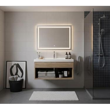 Imagem de Gabinete Armário para Banheiro 60cm MDF com Cuba - Zoff (Berlin)