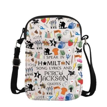 Imagem de TSOTMO Bolsa transversal musical para amantes PJO presente ópera teatro presente, Speak Cross