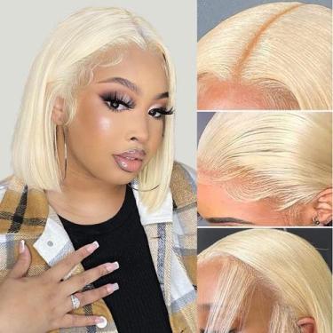 Imagem de Peruca OLFORY 613 Blonde Bob 14", cabelo humano, renda frontal, 180%