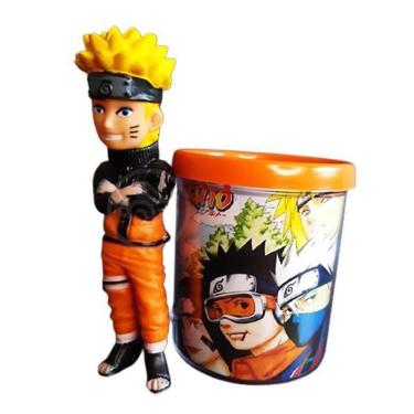 Imagem de Kit Boneco Naruto Shippuden 15 Cm + Caneca Personalizada Time 7 350ml