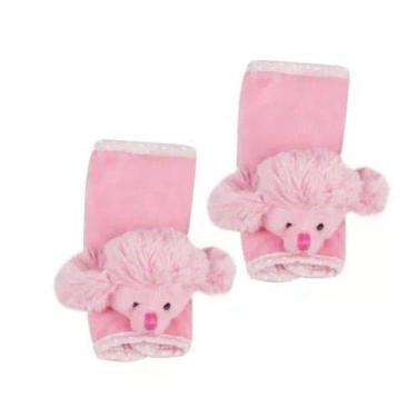 Imagem de KIT 01 Par de Protetor de Cinto Cachorro Rosa Lili + 01 Protetor de Pescoço Mini Rosa