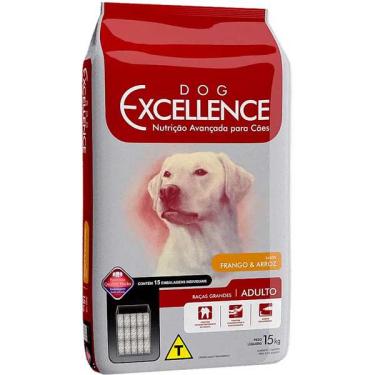 Imagem de Ração Seca Dog Excellence Frango e Arroz para Cães Adultos Raças Grandes - 15 Kg