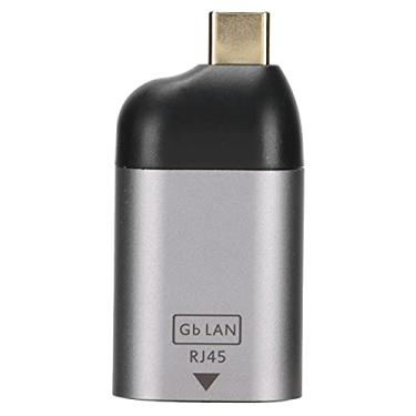 Imagem de Adaptador Ethernet, Sem Driver Tipo C Adaptador Ethernet Use Facilmente O Adaptador USB C Para RJ45 Para Telefones, Computadores E Tablets(Sem cabo)