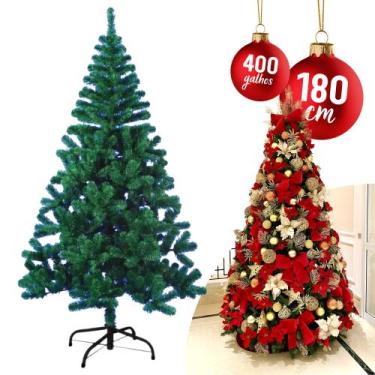 Imagem de Arvore De Natal Grande Pinheiro 1,80M 400 Galhos Luxo - Aushopexpress