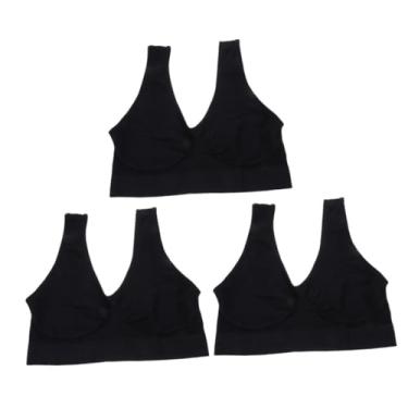 Imagem de PACKOVE 3 Pecas Tops Sutiãs Esportivos Roupa Interior Feminina Sutiã Esportivo Cueca De Treino Sutiã De Ioga Cueca Correndo Regatas Esportivas Sutiãs De Treino Ginástica Corrida Nylon