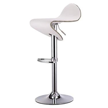 Imagem de Bancos de bar cadeira de bar moderno metal elevador banco alto decoração de casa cadeiras de bar retrô decoração de café bancos de bar ajustáveis (cor: latão)