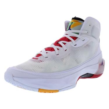 Imagem de Nike T nis de basquete masculino Air Jordan XXXVII, Branco/Prata Clara/Preto/Vermelho Verdadeiro, 10
